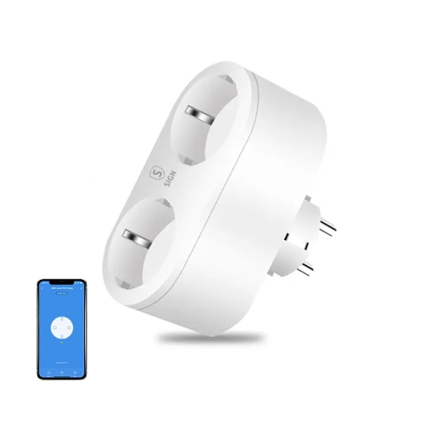 SiGN Smart WiFi Dual Smart Plug 16A