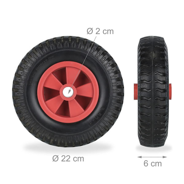 Pyörät kottikärryihin 2,50-4 2 kpl sarjassa