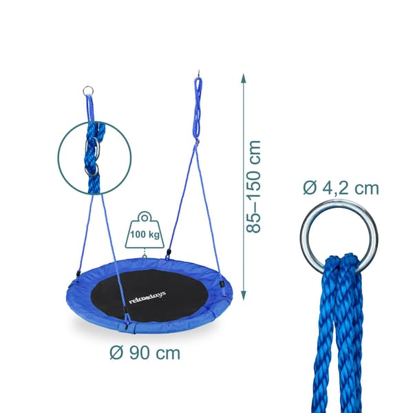 Hængende gynge 90 cm