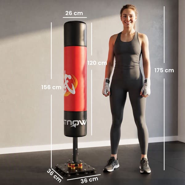 Fristående boksäck med sugkoppar, 156 cm