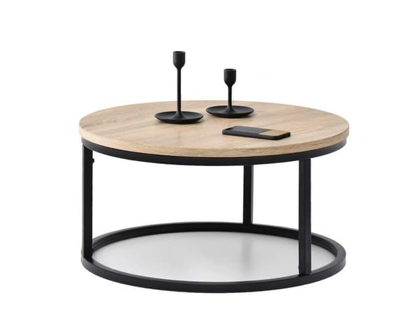 Modernt industriloft soffbord 60 cm