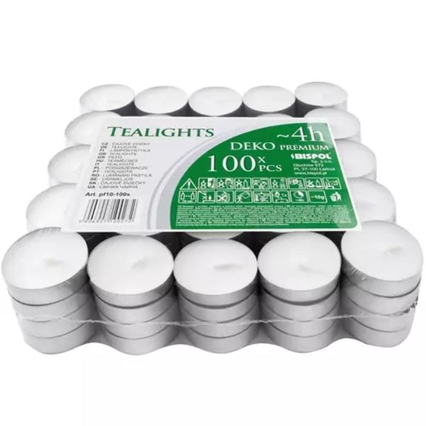 Kynttilät/teevalot 4h - 100kpl setti