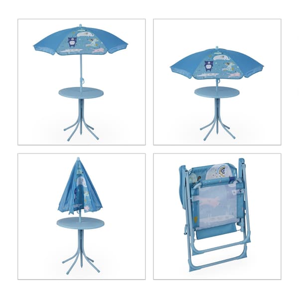 Camping Siddegruppe for børn med parasol