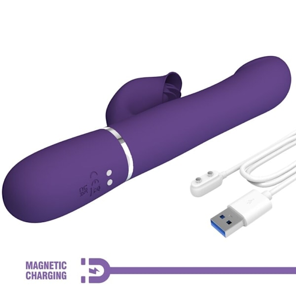 Pretty Love - Zalin Rabbit Vibrator Pearls 4 i 1 lilla