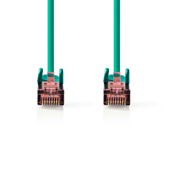 CAT6 Verkkokaapeli | RJ45 uros | RJ45 uros | S/FTP | 10.0 m | Pyöreä | LSZH | Vihreä | Label