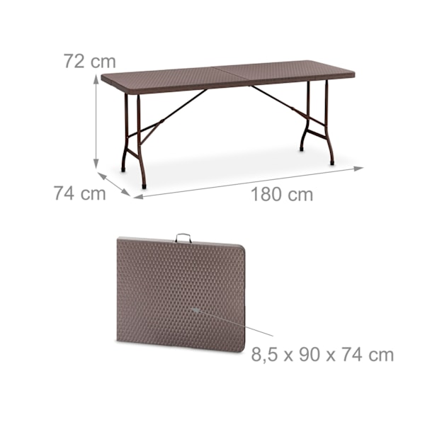 Fällbart trädgårdsbord