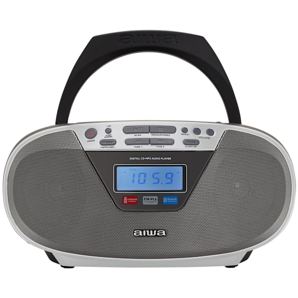 Radio med CD-afspiller og Bluetooth Silver