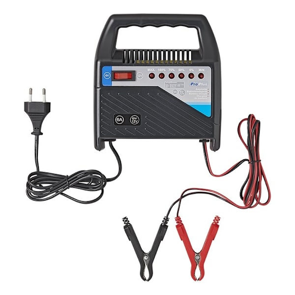 Batterioplader 6V/12V 6Amp.