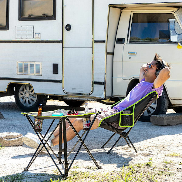Sammenfoldelig tekstil campingbord med betræk Cafolby InnovaGoods