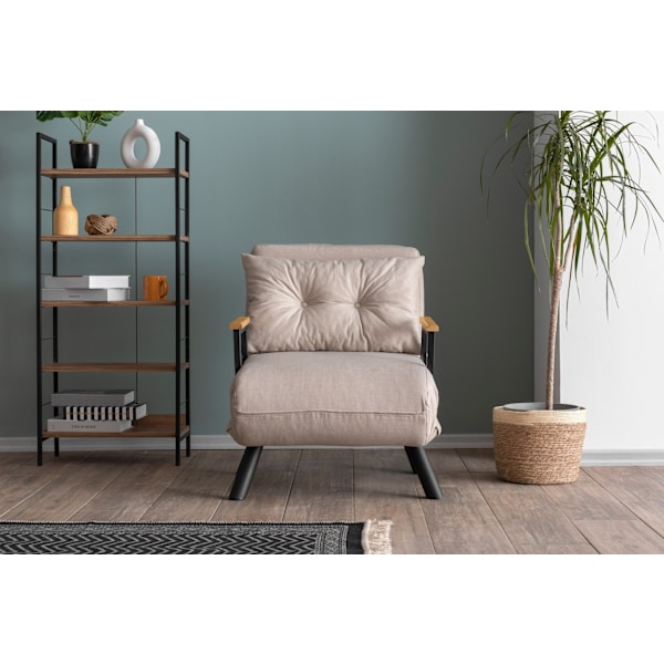 1-sædet sovesofa Sando v2 Single - Creme