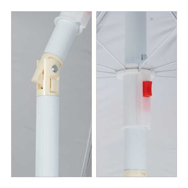 Blått parasoll 160 cm