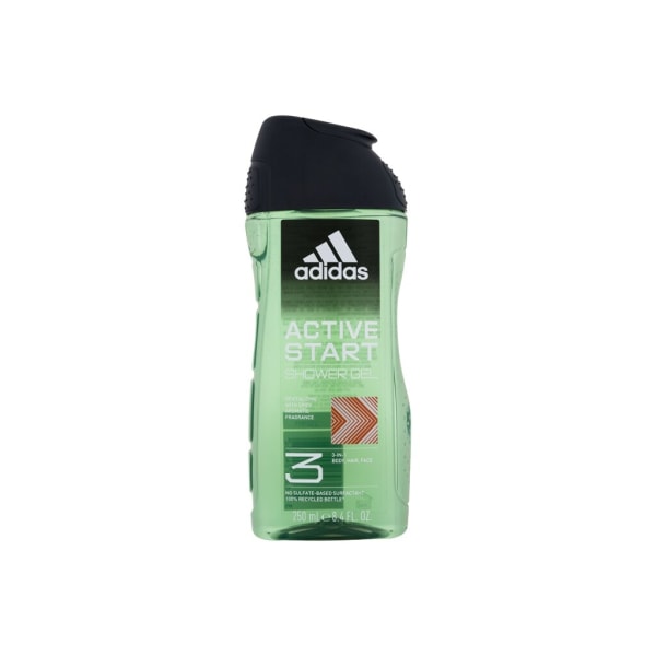 Adidas - Active Start Shower Gel 3-In-1 - For Men, 250 ml