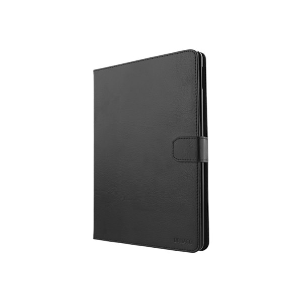 DELTACO - Taitettava tablettikotelo - keinonahka - musta - 10,2"