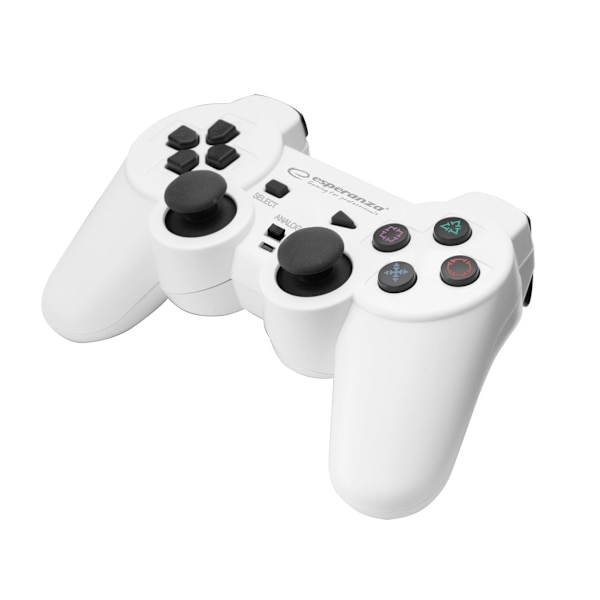 Esperanza Gamepad Ps3/Pc Usb Trooper Hvid/Sort