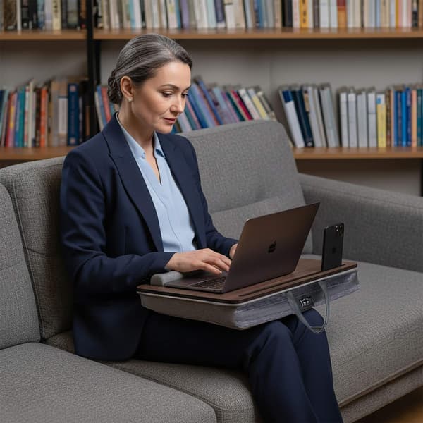 Laptopdyna med ficka och handledsstöd