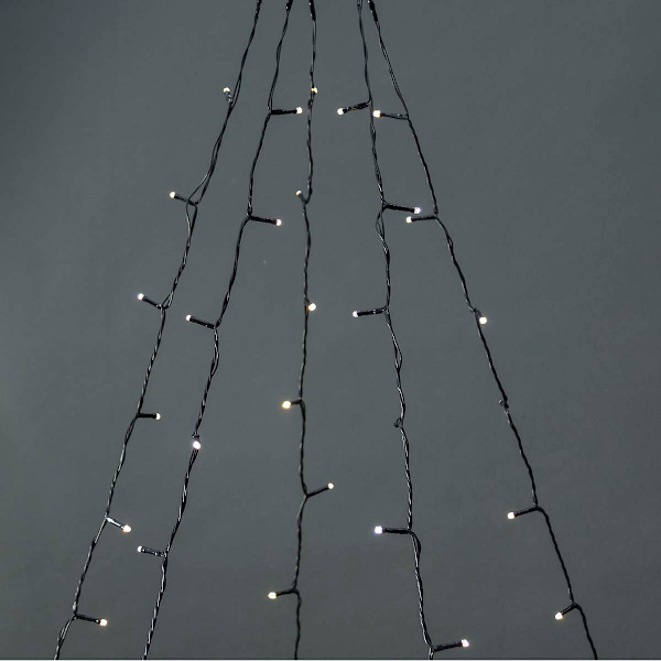 SmartLife Jouluvalot | Puu | Wi-Fi | Lämmin Valkoinen | 200 LED's | 20.0 m | 5 x 4 m | Android™ / IOS