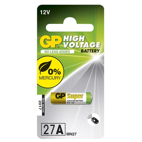 GP Super Alkaline Battery 27A 1 kpl