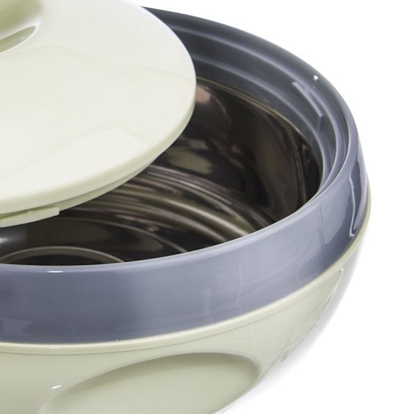 Termokande til varm mad, plastik udvendig, rustfri stål indvendig