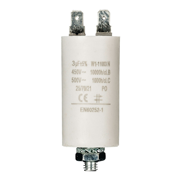 Kondensaattori 3.0uf / 450 v + Aarde