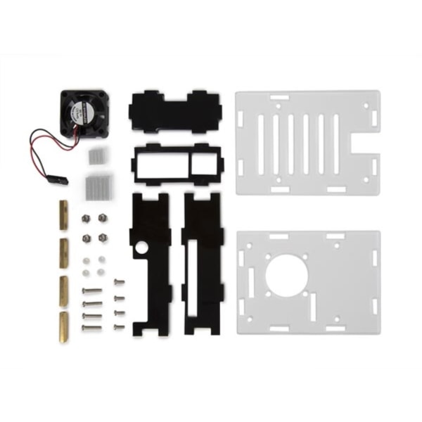 Gennemsigtigt etui med køling til Raspberry Pi 4®