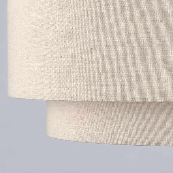 Loftlampe i linned, beige bronze, 24x35 cm