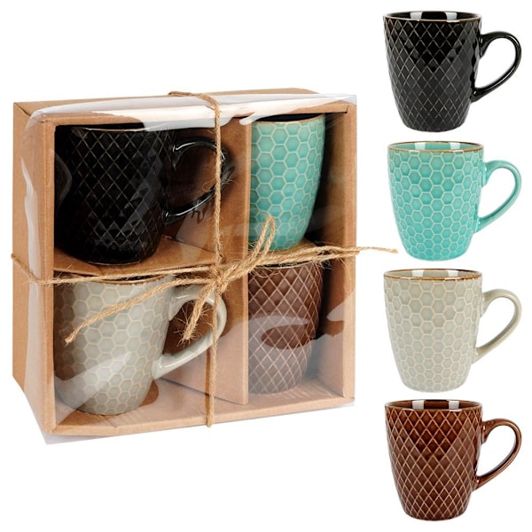 Keraamiset mukit 250 ml 4 kpl.