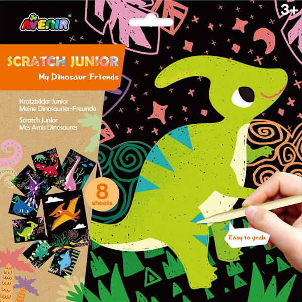 Dinosaurie-tema Scratch Junior Set för barn