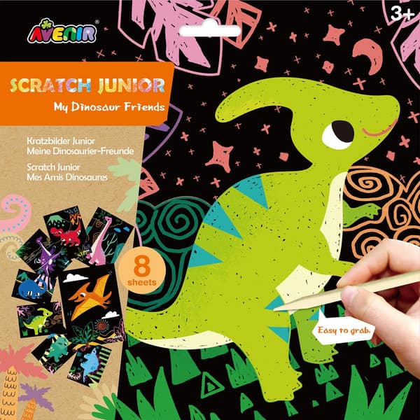 Dinosaurusteemainen Scratch Junior -setti lapsille