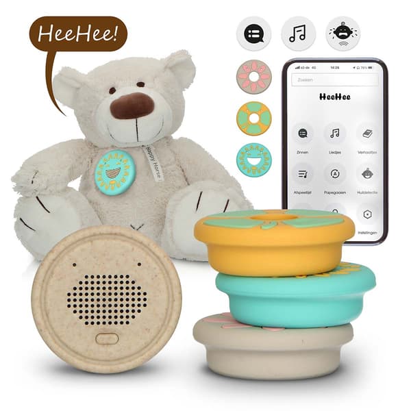 Interaktiivinen Bluetooth-kaiutin pehmoleluille, ääni- ja tekstikeskusteluille