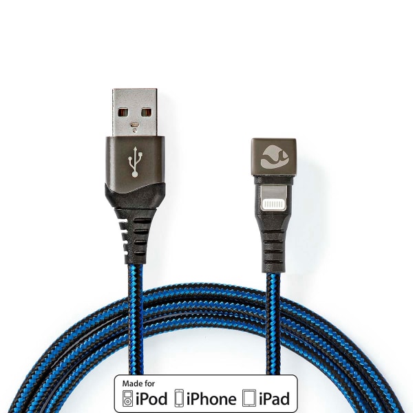 USB-kabel | USB 2.0 | Apple Lightning, 8-stifts | USB-A Hane | 1