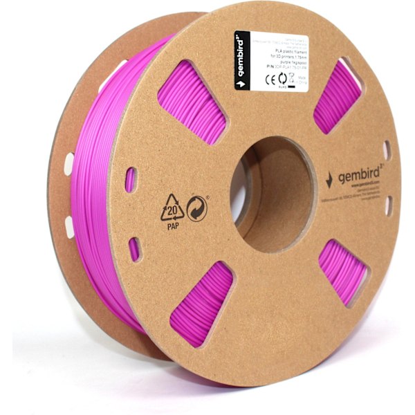 Gembird 3D - PLA - filamentti 3D - tulostimeen, 1.75 mm, violetti
