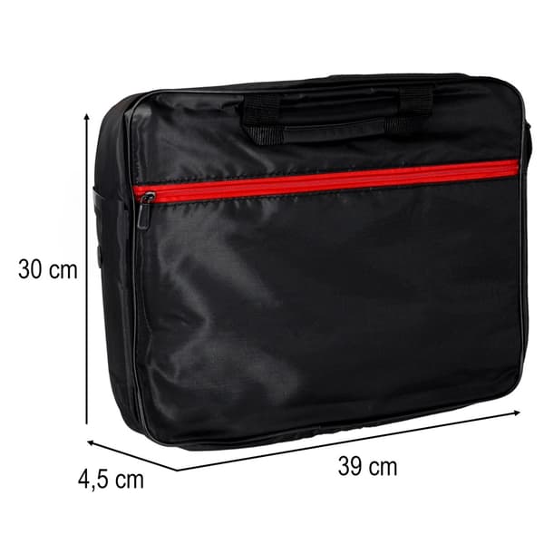 Laptoptaske 15,6 tommer med strop – Unisex, sort