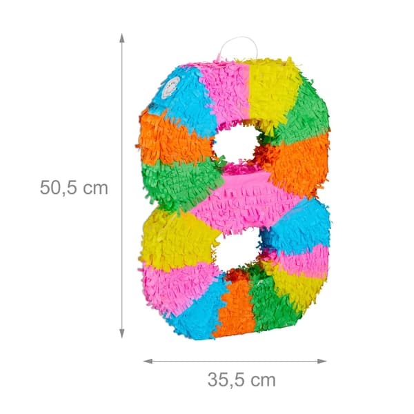 Nummerpiñata med fladdermus och ögonbindel för fester