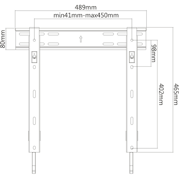 Mozi Slim Series FWM-1 32-55" television seinäteline