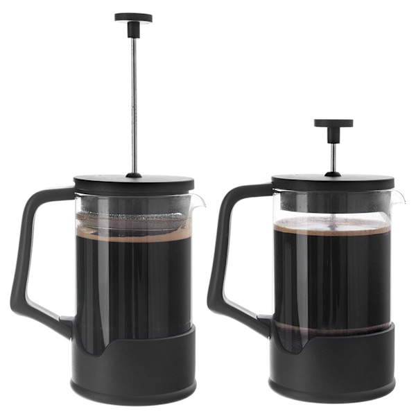 Kaffe- og testempelmaskine, glas, SORT, 400 ml