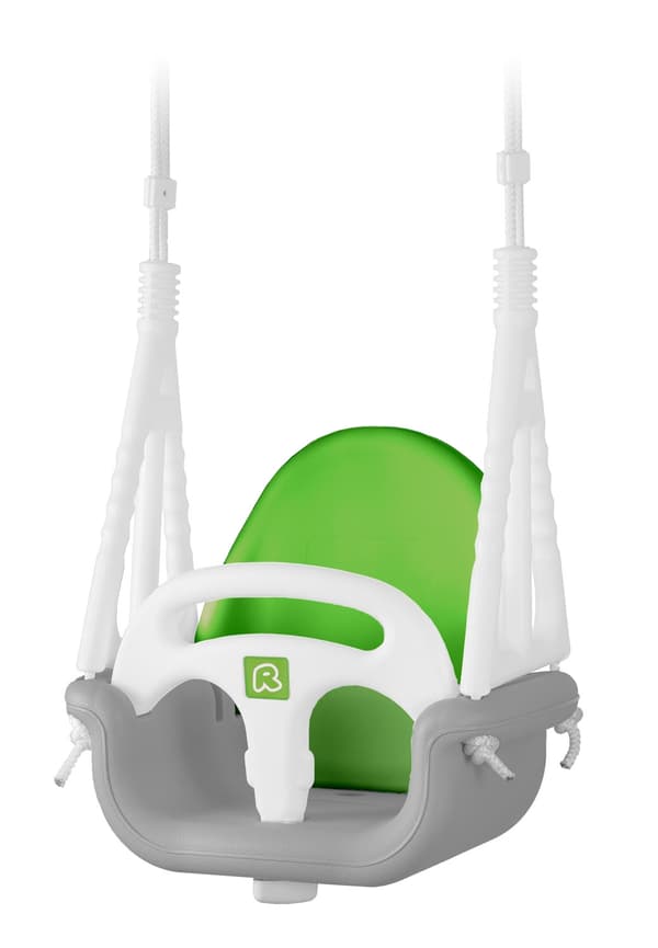 Ricokids Elephant 3in1 ämpärikeinu, harmaa ja vihreä
