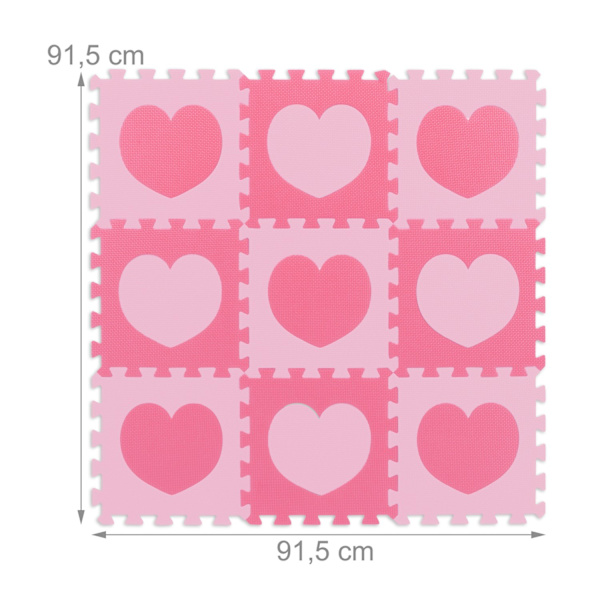 18-bitars pusselmatta hjärta