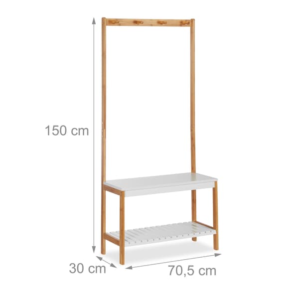 Klädställ med hylla