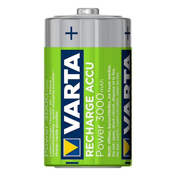 Varta Recharge Accu Power batterier D 3000 mAh 2 stycken i blister