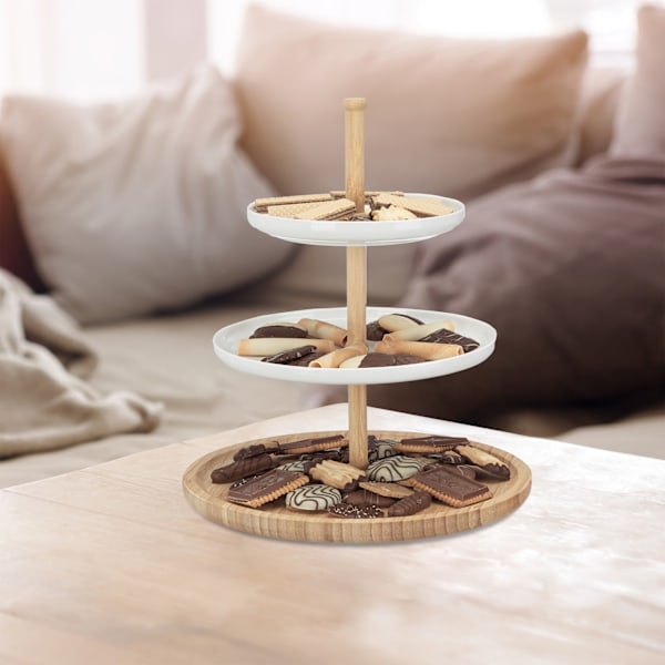 Etagere Bambu ja keramiikka