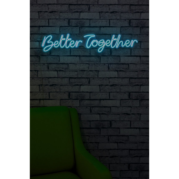 Dekorativ Plast Led Belysning Better Together - Blå