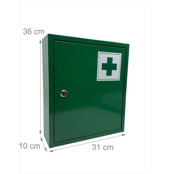 Låsbart medicinskåp, 3 hyllor, väggmonterbart