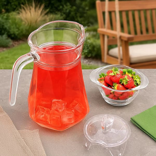 Glaskande med låg, 1,2 l, varmebestandig