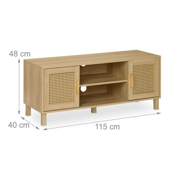 TV stativ i rattan design