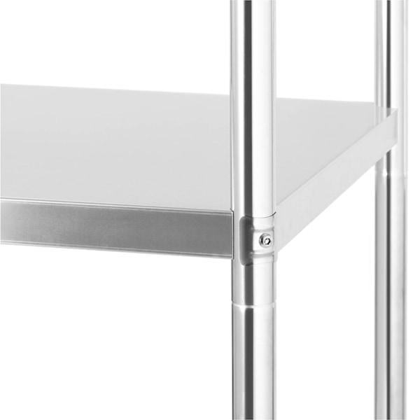 Metallinen catering-varaston hylly 200 kg asti 60 x 40 x 180 cm