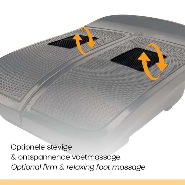 Vibrationsbentræner med akupressurmassage - Sort