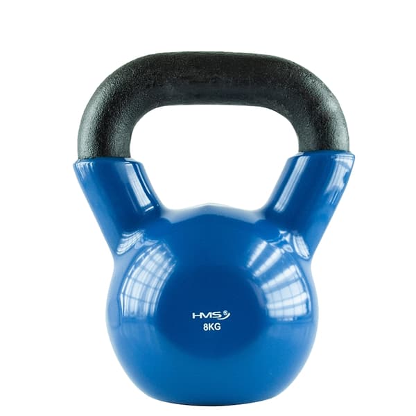 8 kg Støbejern Kettlebell – Blå