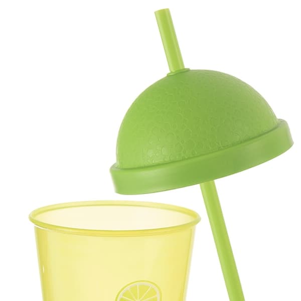 Mugg med Lock och Sugrör för Smoothies och Iste