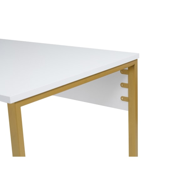 Study Desk Twin Study Desk - Vit, Guld