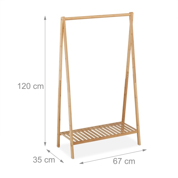 Tøjbøjle bambus 67 cm